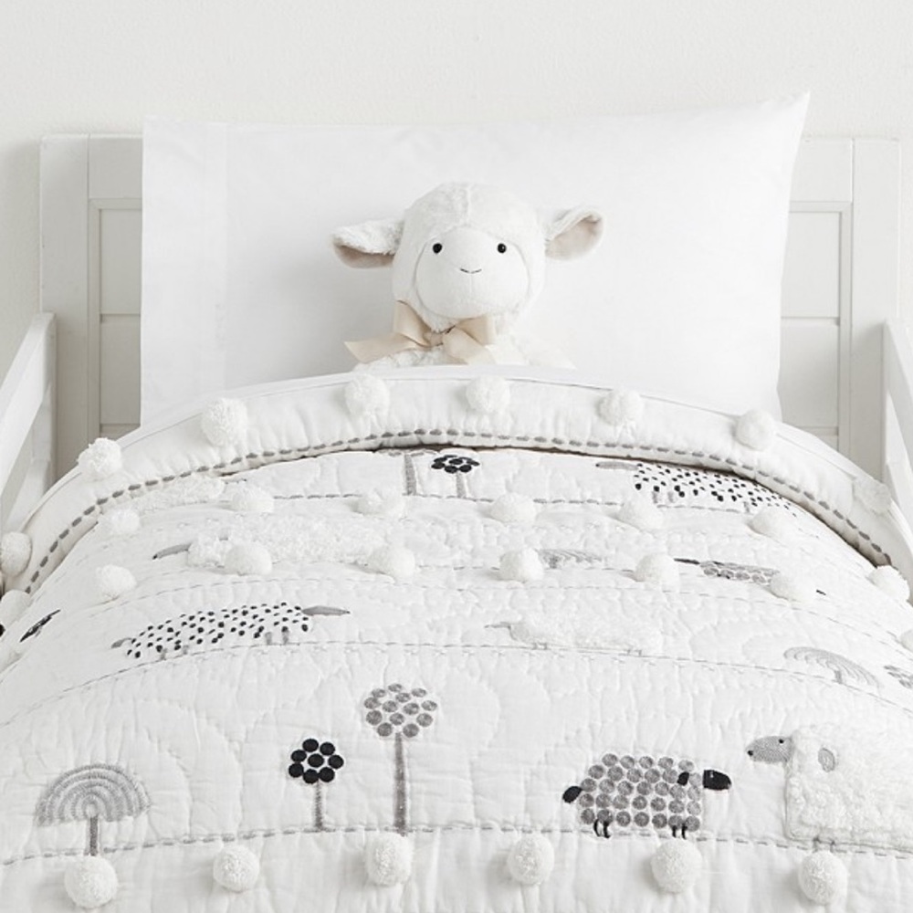 Pottery Barn Kids Shelby Sheep Baby Quilt